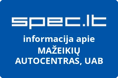 MAŽEIKIŲ AUTOCENTRAS, UAB