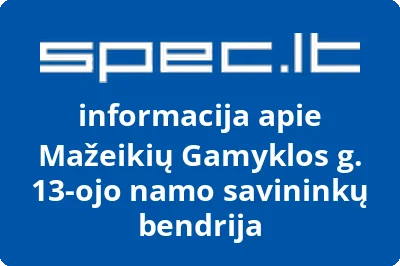 Mažeikių Gamyklos g. 13ojo namo savininkų bendrija