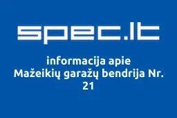 Mažeikių garažų bendrija Nr. 21 | spec.lt