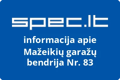 Mažeikių garažų bendrija Nr. 83
