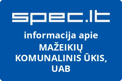 Mažeikių komunalinis ūkis, UAB
