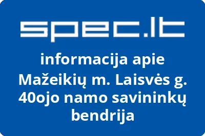 Mažeikių m. Laisvės g. 40ojo namo savininkų bendrija