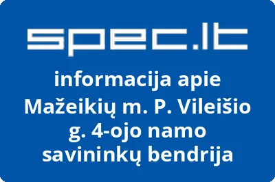 Mažeikių m. P. Vileišio g. 4-ojo namo savininkų bendrija