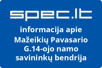Mažeikių Pavasario G.14-ojo namo savininkų bendrija