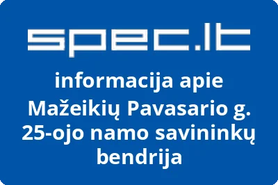 Mažeikių Pavasario g. 25-ojo namo savininkų bendrija