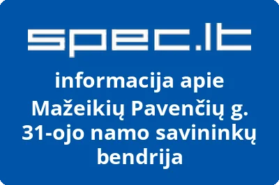Mažeikių Pavenčių g. 31-ojo namo savininkų bendrija