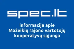Mažeikių rajono vartotojų kooperatyvų sąjunga | spec.lt