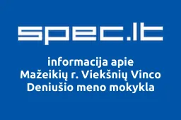 Mažeikių r. Viekšnių Vinco Deniušio meno mokykla iliustracija