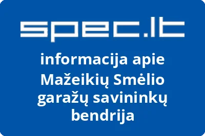 Mažeikių Smėlio garažų savininkų bendrija