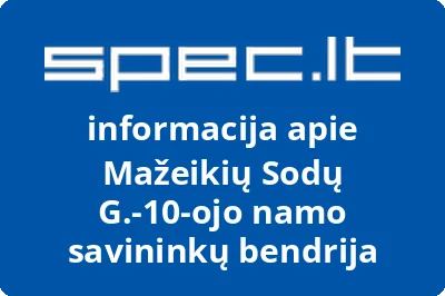Mažeikių Sodų g.10ojo namo savininkų bendrija