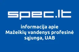 Mažeikių vandenys profesinė sąjunga, UAB | spec.lt