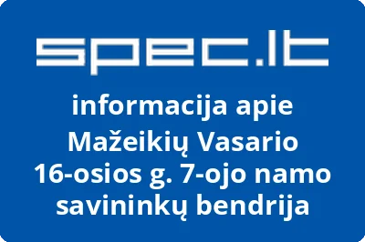Mažeikių Vasario 16-osios g. 7-ojo namo savininkų bendrija