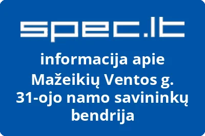 Mažeikių Ventos g. 31ojo namo savininkų bendrija
