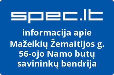 Mažeikių Žemaitijos g. 56-ojo Namo butų savininkų bendrija