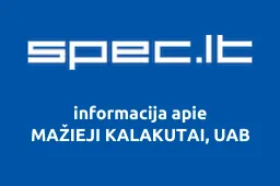 MAŽIEJI KALAKUTAI, UAB