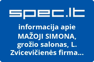 MAŽOJI SIMONA, grožio salonas, L. Zvicevičienės firma MAREOTIS