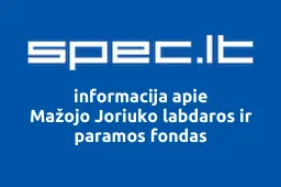 Mažojo Joriuko labdaros ir paramos fondas | spec.lt