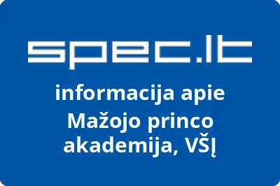 Mažojo princo akademija, VŠĮ | spec.lt
