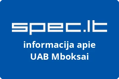 Mboksai, UAB | spec.lt