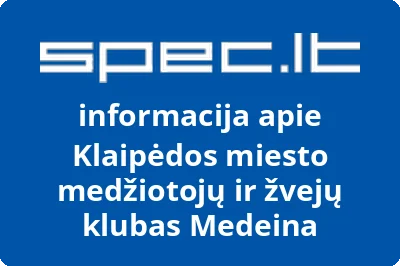 Klaipėdos miesto medžiotojų ir žvejų klubas Medeina