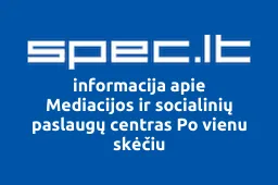 Mediacijos ir socialinių paslaugų centras Po vienu skėčiu iliustracija