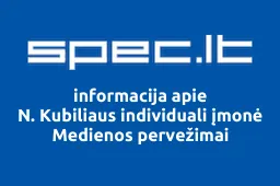 N. Kubiliaus individuali įmonė Medienos pervežimai | spec.lt