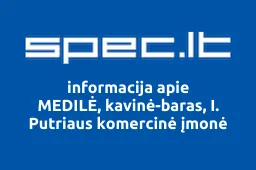 MEDILĖ, kavinė-baras, I. Putriaus komercinė įmonė iliustracija