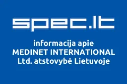 MEDINET INTERNATIONAL Ltd. atstovybė Lietuvoje | spec.lt