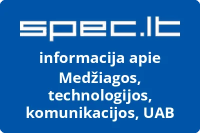 Medžiagos, technologijos, komunikacijos, UAB | spec.lt