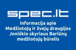 Medžiotojų ir žvejų draugijos Joniškio skyriaus Bariūnų medžiotojų būrelis | spec.lt