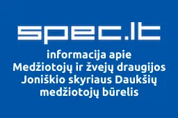 Medžiotojų ir žvejų draugijos Joniškio skyriaus Daukšių medžiotojų būrelis | spec.lt
