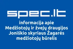 Medžiotojų ir žvejų draugijos Joniškio skyriaus Žagarės medžiotojų būrelis | spec.lt