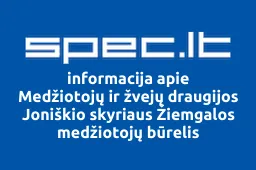 Medžiotojų ir žvejų draugijos Joniškio skyriaus Žiemgalos medžiotojų būrelis | spec.lt