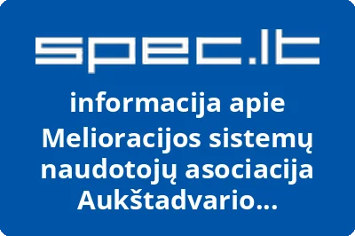Melioracijos sistemų naudotojų asociacija Aukštadvario drenažas