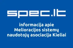 Melioracijos sistemų naudotojų asociacija Kieliai | spec.lt