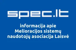Melioracijos sistemų naudotojų asociacija Laisvė | spec.lt