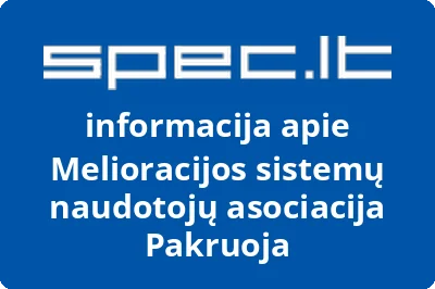 Melioracijos sistemų naudotojų asociacija Pakruoja