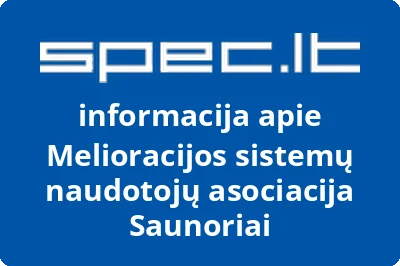 Melioracijos sistemų naudotojų asociacija Saunoriai