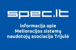 Melioracijos sistemų naudotojų asociacija Trijulė iliustracija