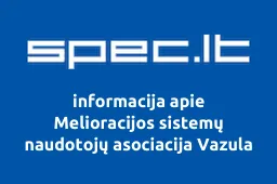 Melioracijos sistemų naudotojų asociacija Vazula