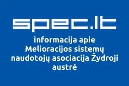 Melioracijos sistemų naudotojų asociacija Žydroji austrė | spec.lt