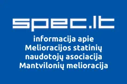 Melioracijos statinių naudotojų asociacija Mantvilonių melioracija iliustracija