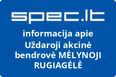 MĖLYNOJI RUGIAGĖLĖ, UAB