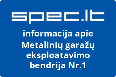 Metalinių garažų eksploatavimo bendrija Nr.1