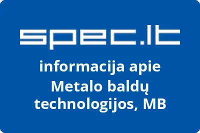 Metalo baldų technologijos, MB | spec.lt