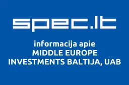 MIDDLE EUROPE INVESTMENTS BALTIJA, UAB | spec.lt