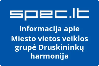 Miesto vietos veiklos grupė Druskininkų harmonija | spec.lt