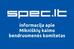 Mikniškių kaimo bendruomenės komitetas iliustracija