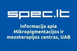 Mikropigmentacijos ir mezoterapijos centras, UAB | spec.lt