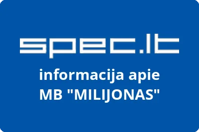 MILIJONAS, MB | spec.lt